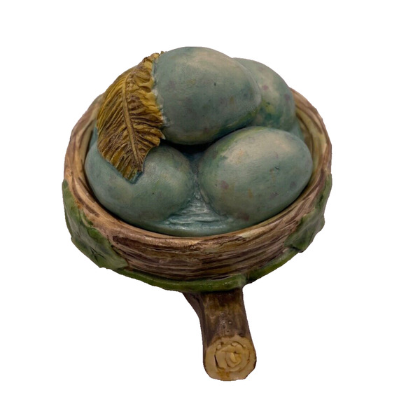 Vintage Katherine's Collection Bluebird Egg Nest Trinket Box- Pre-owned - Picture 4 of 7